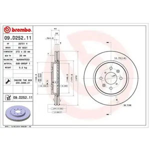 Comparateur de prix : Remschijf 09D25211 Brembo