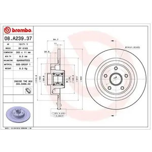 Comparateur de prix : BREMBO Disques de frein pour RENAULT: Espace, Vel Satis (Ref: 08.A239....