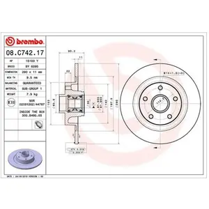Comparateur de prix : Remschijf 08C74217 Brembo