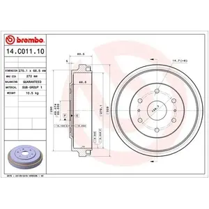 Brembo Remtrommel pas cher