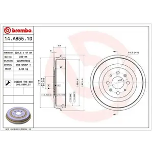 Comparateur de prix : Remtrommel 14A85510 Brembo