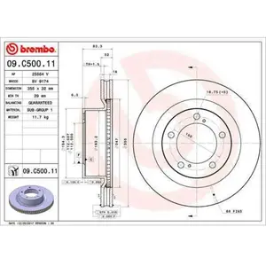 Remschijf 09C50011 Brembo pas cher