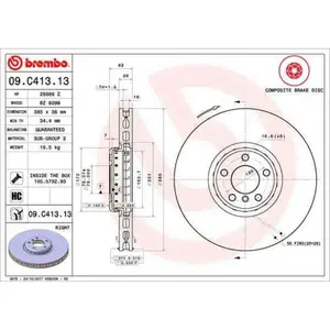 Comparateur de prix : Remschijf 09C41313 Brembo