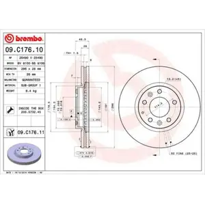 Remschijf 09C17611 Brembo pas cher