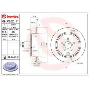 Remschijf 09C66211 Brembo pas cher