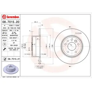 Brembo Remschijf achter pas cher