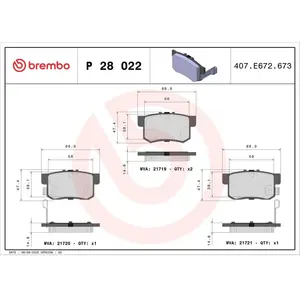 Brembo Remblokken set pas cher