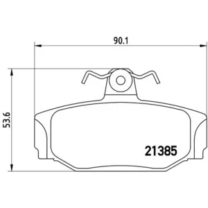Remblokken set P86009 Brembo pas cher