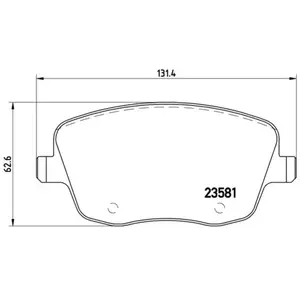 Remblokken set P85057 Brembo pas cher