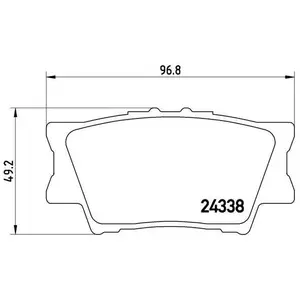 Brembo P83089 Plaquettes de Frein Arrière pas cher
