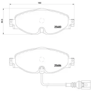 Comparateur de prix : Remblokkenset schijfrem BREMBO XTRA LINE