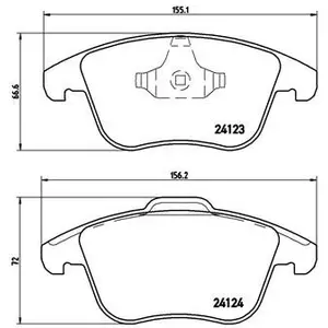 Remblokkenset schijfrem BREMBO XTRA LINE pas cher