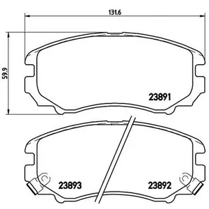 Comparateur de prix : BREMBO P 30 018X Brake Pad