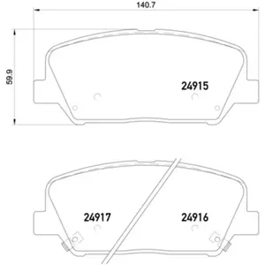 Comparateur de prix : Remblokkenset schijfrem P30065X Brembo