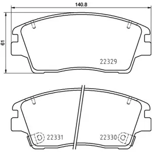 Remblokkenset schijfrem P30096 Brembo pas cher