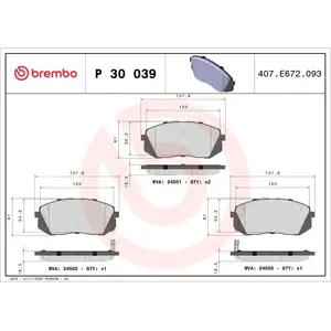 Brembo Remblokken set pas cher