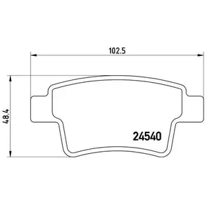 Brembo P61085 Plaquettes de Frein Arrière pas cher