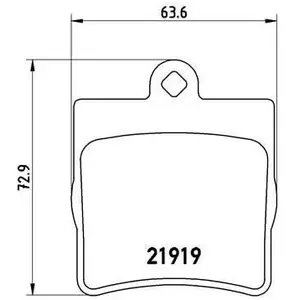 Brembo P50072 Plaquettes de Frein Arrière pas cher