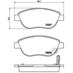 Brembo P59052 Plaquettes de Frein Avant pas cher
