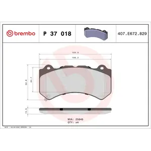 Comparateur de prix : Brembo Remblokken set