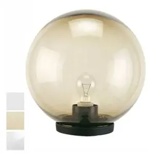 SOVIL Lampe d'extérieur en thermoplastique avec sphère opale ø 25cm noir pas cher