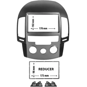 Entretoise 2 din phonocar pour autoradio pas cher