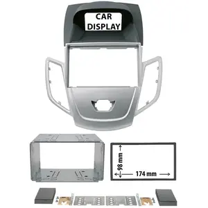Entretoise 2 din phonocar pour autoradio pas cher