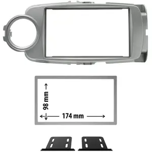 Entretoise 2 din phonocar pour autoradio pas cher