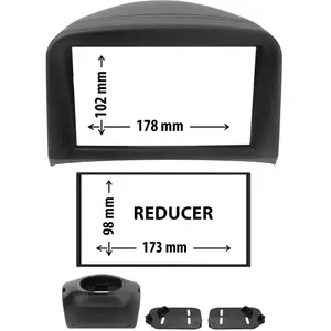 Entretoise 2 din phonocar pour autoradio pas cher