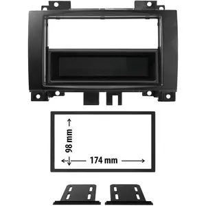 Entretoise 2 din phonocar pour autoradio pas cher