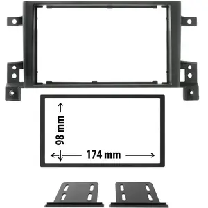 Entretoise 2 din phonocar pour autoradio pas cher