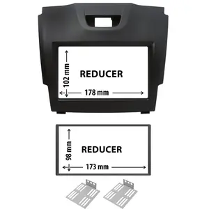 Entretoise 2 din phonocar pour autoradio pas cher