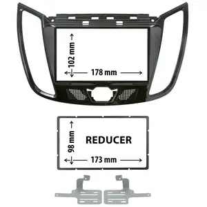 Entretoise 2 din phonocar pour autoradio pas cher