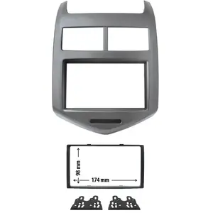 Entretoise 2 din phonocar pour autoradio pas cher