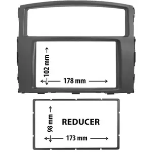 Entretoise 2 din phonocar pour autoradio pas cher
