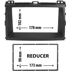 Entretoise 2 din phonocar pour autoradio pas cher