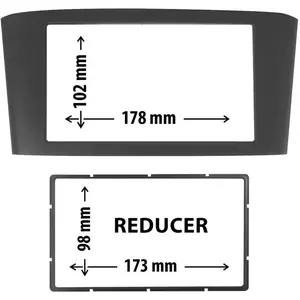 Entretoise 2 din phonocar pour autoradio pas cher