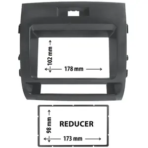 Entretoise 2 din phonocar pour autoradio pas cher