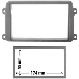 Entretoise 2 din phonocar pour autoradio pas cher