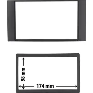 Entretoise 2 din phonocar pour autoradio pas cher