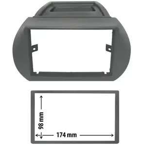 Entretoise 2 din phonocar pour autoradio pas cher