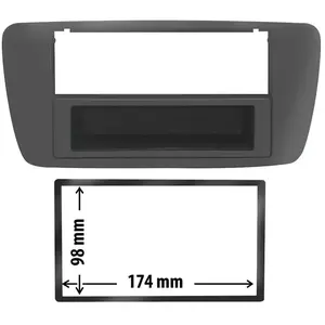 Entretoise 2 din phonocar pour autoradio pas cher