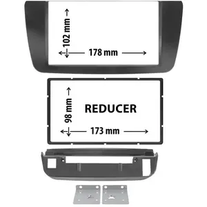 Entretoise 2 din phonocar pour autoradio pas cher