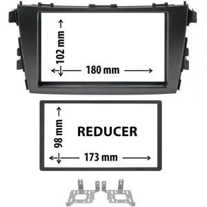 Entretoise 2 din phonocar pour autoradio pas cher