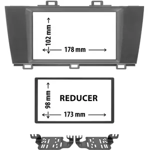 Entretoise 2 din phonocar pour autoradio pas cher