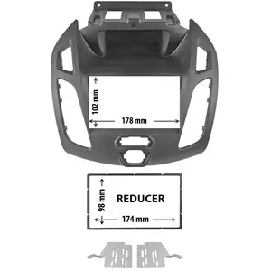 Entretoise 2 din phonocar pour autoradio pas cher