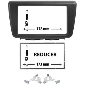 Entretoise 2 din phonocar pour autoradio pas cher