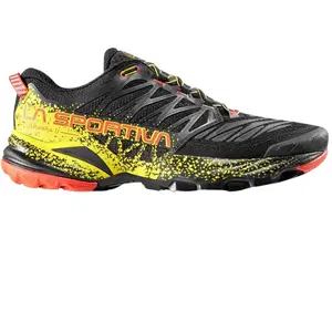 Comparateur de prix : La Sportiva Akasha II - Trailrunningschoenen - Heren Black / Yellow 42