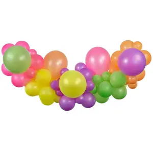 GEMAR Kleurige Felle Fluorescent Ballon Slinger Set met 65 PC's pas cher
