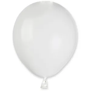 Ballons - IBP - 5 (13cm) - Latex naturel - Blanc - biodégradable pas cher